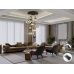 Pakabinamas &scaron;viestuvas Norma 9L Black/Brass Dim 225090D Schuller