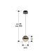 Pakabinamas &scaron;viestuvas Orbes Pendant Black Chrome D15 276252 Schuller