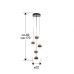 Pakabinamas &scaron;viestuvas Orbes Pendant Black-Copper-Brass 5L 276542 Schuller