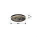 Lubinis &scaron;viestuvas Stone Ceiling Black D60 803359 Schuller