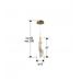 Pakabinamas &scaron;viestuvas Velas Pendant Gold 1L 351362 Schuller