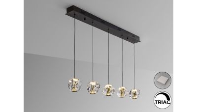 Pakabinamas šviestuvas Zaria Pendant Black-Gold 5L 502535 Pakabinamas šviestuvas Zaria Pendant Black-Gold 5L 502535 Schuller
