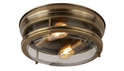 Lubinis &scaron;viestuvas Glasgow 2LT Flush Brushed Brass 5182AB Searchlight Electric