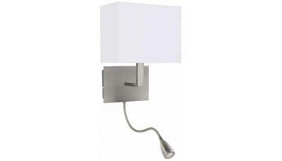 Sieninis šviestuvas Hotel Wall Light Adjustable 6519SS Sieninis šviestuvas Hotel Wall Light Adjustable 6519SS Searchlight Electric