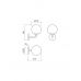 Sieninis šviestuvas Bowling Black Wall 01-3148 Sieninis šviestuvas Bowling Black Wall 01-3148 Smarter Light