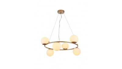 Pakabinamas &scaron;viestuvas Bowling Gold Pendant 6 D70 01-3157 Smarter Light