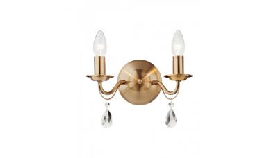 Sieninis &scaron;viestuvas Fabiola Brass Wall 2 02-710 Smarter Light