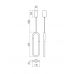 Pakabinamas &scaron;viestuvas Latium Black Pendant 01-3184 Smarter Light