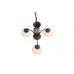 Pakabinamas &scaron;viestuvas Rustica chandelier 3-pc. E27 Rustic 101000324 TRIO Lighting