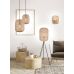 Sieninis &scaron;viestuvas Runa Wall Lamp E27 Matt Black-Sisal 203000132 TRIO Lighting
