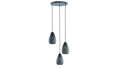 Pakabinamas &scaron;viestuvas Onyx Pendant 3-pc. 3xE27 Anthracite/Gold 301300342 TRIO Lighting