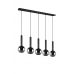 Pakabinamas &scaron;viestuvas Clayton Pendant 5-pc E27 Matt Black 310300532 TRIO Lighting