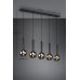 Pakabinamas &scaron;viestuvas Clayton Pendant 5-pc E27 Matt Black 310300532 TRIO Lighting