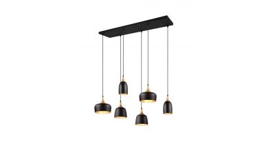 Pakabinamas &scaron;viestuvas Chiraz Pendant 6-pc E14 Black 310500632 TRIO Lighting