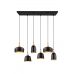 Pakabinamas &scaron;viestuvas Chiraz Pendant 6-pc E14 Black 310500632 TRIO Lighting