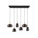 Pakabinamas &scaron;viestuvas Chiraz Pendant 6-pc E14 Black 310500632 TRIO Lighting