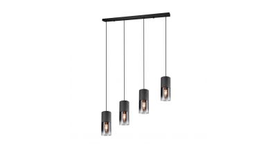 Pakabinamas &scaron;viestuvas Robin Pendant 4-pc. 4xE27 Black 310600432 TRIO Lighting