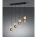 Pakabinamas &scaron;viestuvas Robin Pendant 4-pc. E27 Brass/Smoke 310600454 TRIO Lighting