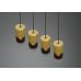 Pakabinamas &scaron;viestuvas Robin Pendant 4-pc. E27 Brass/Smoke 310600454 TRIO Lighting