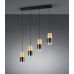 Pakabinamas &scaron;viestuvas Robin Pendant 4-pc. E27 Brass/Smoke 310600454 TRIO Lighting