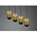 Pakabinamas &scaron;viestuvas Robin Pendant 4-pc. E27 Brass/Smoke 310600454 TRIO Lighting