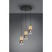 Pakabinamas &scaron;viestuvas Robin Pendant 3-pc. E27 Brass/Smoke 310630354 TRIO Lighting