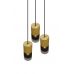 Pakabinamas &scaron;viestuvas Robin Pendant 3-pc. E27 Brass/Smoke 310630354 TRIO Lighting