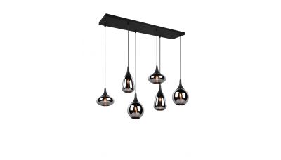 Pakabinamas šviestuvas Lumina Pendant 6-pc E14 Matt Black 317000632 Pakabinamas šviestuvas Lumina Pendant 6-pc E14 Matt Black 317000632 TRIO Lighting