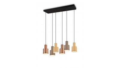 Pakabinamas &scaron;viestuvas Agudo Pendant 6-pc E27 Multicolor 319400617 TRIO Lighting