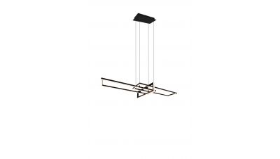 Pakabinamas &scaron;viestuvas Salinas LED Pendant Matt Black 320310332 TRIO Lighting