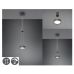 Pakabinamas &scaron;viestuvas Franklin LED Pendant 1-pc Anthracite 326510142 TRIO Lighting
