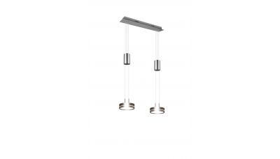 Pakabinamas &scaron;viestuvas Franklin LED Pendant 2-pc Brushed Steel 326510207 TRIO Lighting