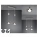 Pakabinamas &scaron;viestuvas Franklin LED Pendant 2-pc Brushed Steel 326510207 TRIO Lighting