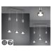 Pakabinamas &scaron;viestuvas Franklin LED Pendant 3-pc Brushed Steel 326510307 TRIO Lighting
