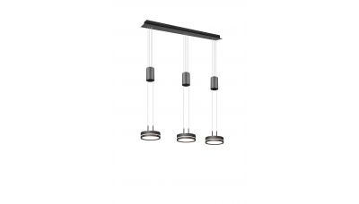 Pakabinamas &scaron;viestuvas Franklin LED Pendant 3-pc Anthracite 326510342 TRIO Lighting