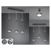 Pakabinamas &scaron;viestuvas Franklin LED Pendant 3-pc Anthracite 326510342 TRIO Lighting