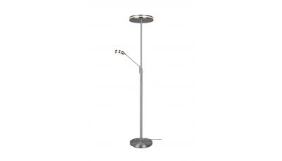 Tor&scaron;eras Franklin LED Floor Lamp Uplighter Brushed Steel 426510207 TRIO Lighting