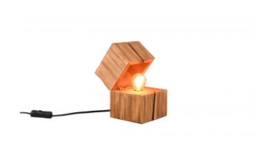 Stalinis &scaron;viestuvas Treasure Table Lamp E14 Wood 514110130 TRIO Lighting