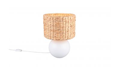 Stalinis &scaron;viestuvas Vina Table Lamp 40 cm E27 Matt White-Beige 518990101 TRIO Lighting