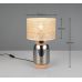 Stalinis &scaron;viestuvas Tara Table Lamp 43 cm E27 Beige-Chrome Plated 564990157 TRIO Lighting