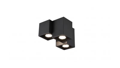 Lubinis &scaron;viestuvas Fernando Ceiling 3-pc. 3xGU10 Black 604900332 TRIO Lighting