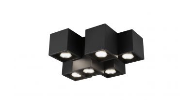 Lubinis šviestuvas Fernando Ceiling 6-pc. 6xGU10 Black 604900632 Lubinis šviestuvas Fernando Ceiling 6-pc. 6xGU10 Black 604900632 TRIO Lighting