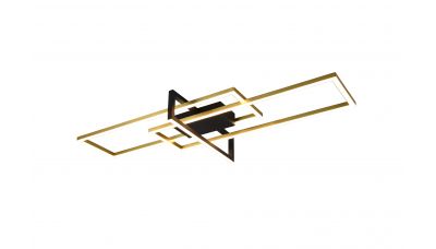 Lubinis &scaron;viestuvas Salinas LED Ceiling Lamp Matt Brass/Matt Black 620310308 TRIO Lighting
