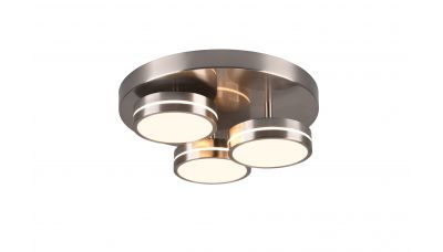 Lubinis &scaron;viestuvas Franklin LED Ceiling Lamp Brushed Steel 626510307 TRIO Lighting