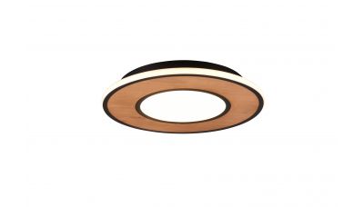 Lubinis šviestuvas Deacon LED Ceiling Lamp Matt Black/Wood 626610232 Lubinis šviestuvas Deacon LED Ceiling Lamp Matt Black/Wood 626610232 TRIO Lighting