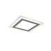 Lubinis &scaron;viestuvas Morgan LED Ceiling 45x45 cm White/Brushed Steel 641510207 TRIO Lighting