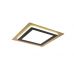 Lubinis &scaron;viestuvas Morgan LED Ceiling 45x45 cm Matt Black/Gold 641510280 TRIO Lighting