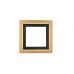 Lubinis &scaron;viestuvas Morgan LED Ceiling 45x45 cm Matt Black/Gold 641510280 TRIO Lighting
