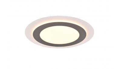 Lubinis &scaron;viestuvas Morgan LED Ceiling 45 cm White/Brushed Steel 641519207 TRIO Lighting