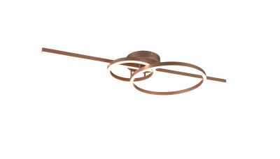 Lubinis &scaron;viestuvas Montilla LED Ceiling Coffee Brown 643010365 TRIO Lighting